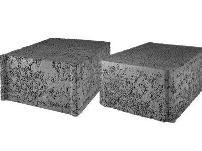 Камень стеновой рядовой полнотелый (керамзитобетонный блок) СКЦК 1Р-4