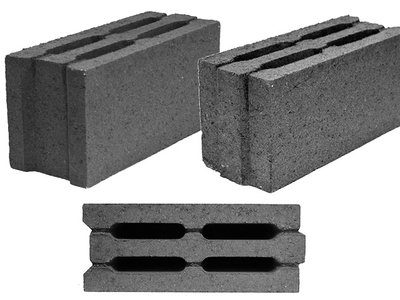 Камень стеновой рядовой (керамзитобетонный блок) СКЦК 1Р-3