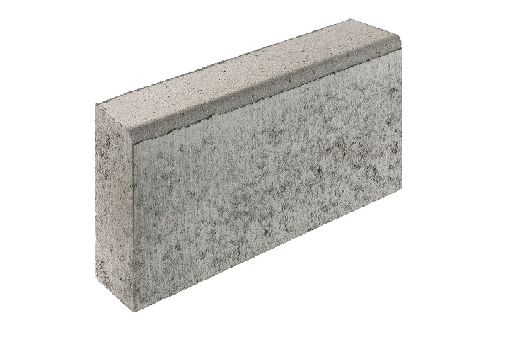 Бортовой камень БР 50.20.6 (облегченный садовый бордюр) серый