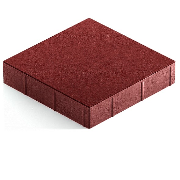 Плитка тротуарная 4К.5 «Квадрат малый» красная