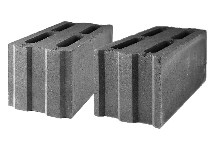 Камень стеновой рядовой (керамзитобетонный блок) СКЦК 1Р-2